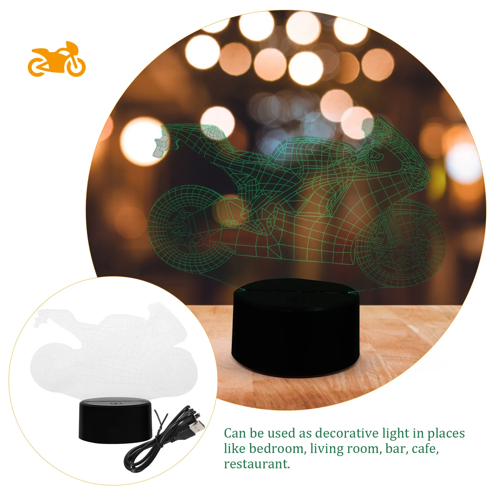 Touch Night Lamp 7 Colors Brightness USB AA Batteries Acrylic Material Bedroom Bar Cafe Restaurant Decorative Light 3D LED 
Touch Night Lamp 7 Colors Brightness USB AA Batteries Acrylic Material Bedroom Bar Cafe Restaurant Decorative Light 3D LED