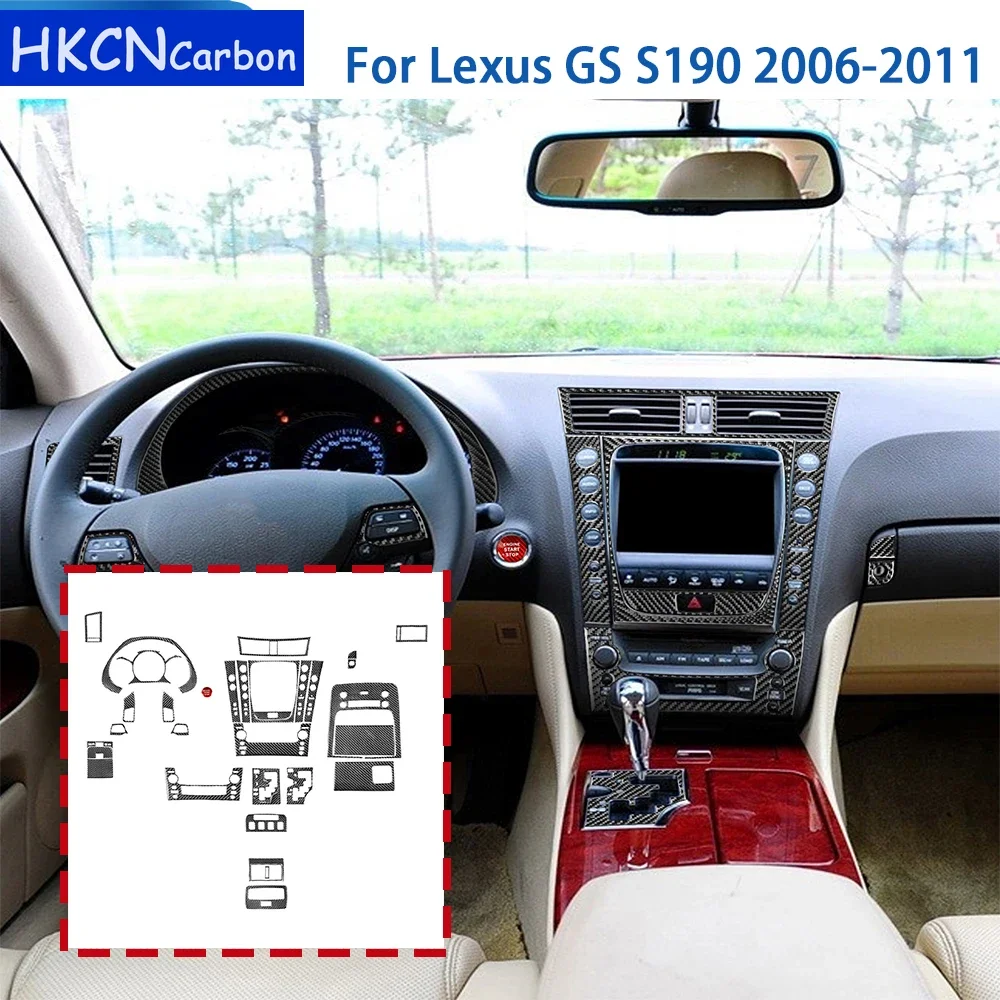 For Lexus GS S190 2006-2011 Accessories Real Soft Carbon Fiber Car Interior Dashboard Gear AC CD Panel Cover Trim Sticker
For Lexus GS S190 2006-2011 Accessories Real Soft Carbon Fiber Car Interior Dashboard Gear AC CD Panel Cover Trim Sticker