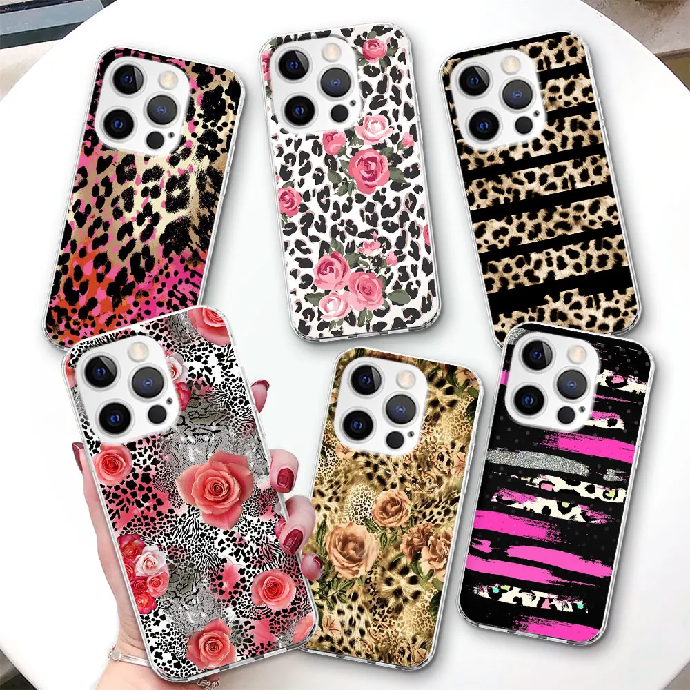 Leopard Flowers Case for iPhone 17 Air 14 12 15 Pro 7 8 Plus 13 Mini XR X XS Max SE 2022 2020 TPU Transparent Phone Cover Shell
Leopard Flowers Case for iPhone 17 Air 14 12 15 Pro 7 8 Plus 13 Mini XR X XS Max SE 2022 2020 TPU Transparent Phone Cover Shell