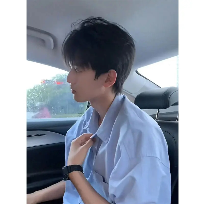 Young Blue Short-sleeved Shirt Men's Summer Korean Style Ice Silk Breathable Shirt High-end Sun Protection Jacket
Young Blue Short-sleeved Shirt Men's Summer Korean Style Ice Silk Breathable Shirt High-end Sun Protection Jacket