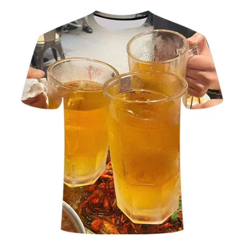 Toast Beer Graphic T-shirt Men 3D Printed Tshirt Fashion O'neck Neck Short Sleeve Tops Tees Street Casual Oversized T Shirts
Toast Beer Graphic T-shirt Men 3D Printed Tshirt Fashion O'neck Neck Short Sleeve Tops Tees Street Casual Oversized T Shirts