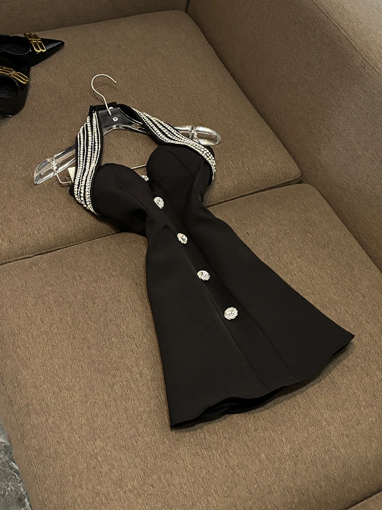 Faionable Ele Bla Dr Diamond Embedded Ne Hanging Waist High Waist Commute Sle All Seasons Ladies ...
Faionable Ele Bla Dr Diamond Embedded Ne Hanging Waist High Waist Commute Sle All Seasons Ladies ...