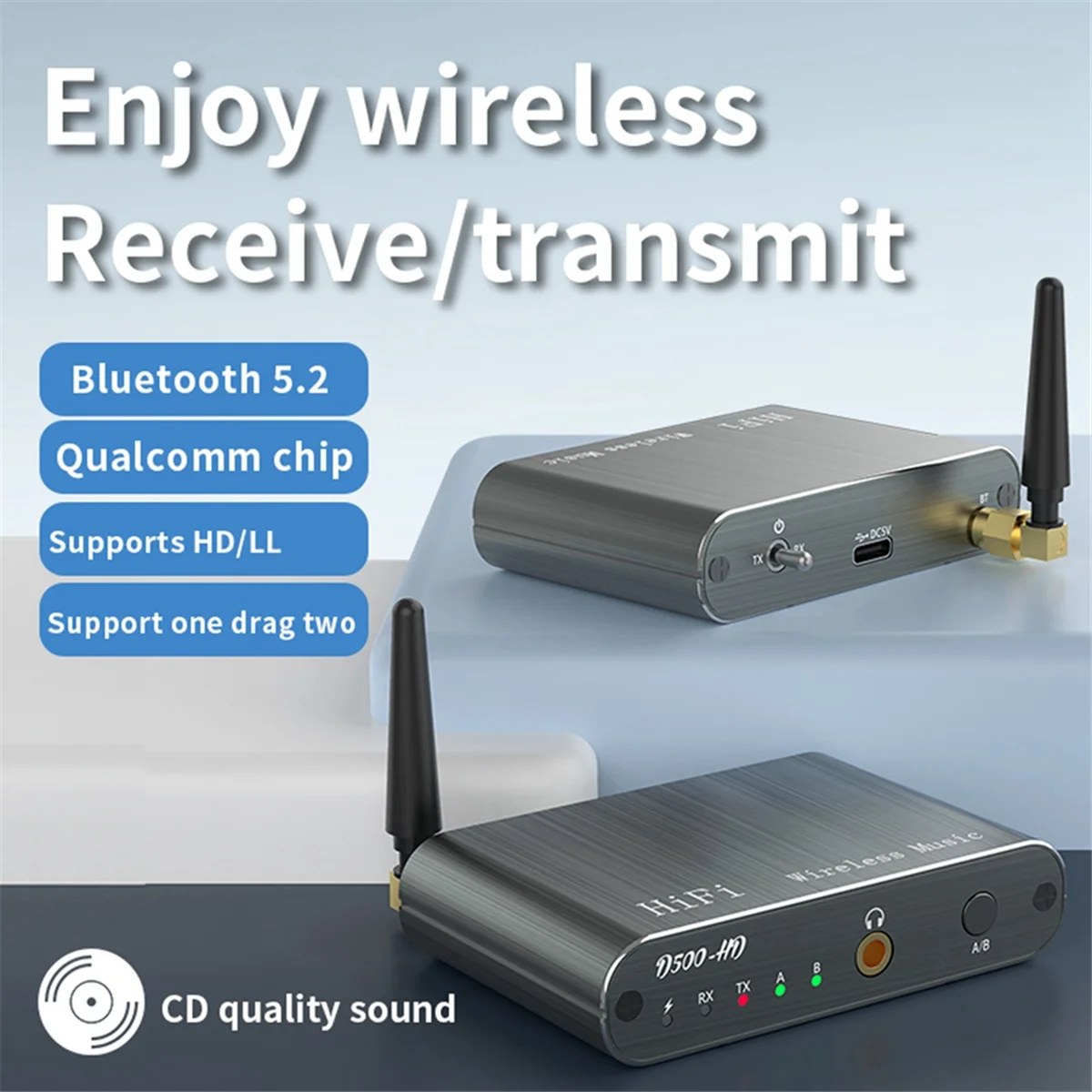 X11A 2-в-1 Bluetooth HIFI беспроводной приемник-передатчик One Tow два динамика поддержка телефона APTX-HD/LL приемник-передатчик
X11A 2-в-1 Bluetooth HIFI беспроводной приемник-передатчик One Tow два динамика поддержка телефона APTX-HD/LL приемник-передатчик