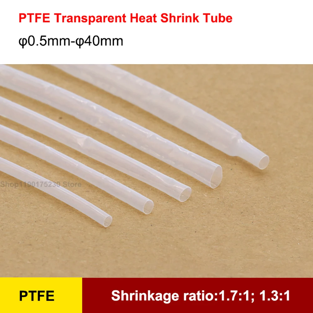 1Meter 0.5mm-40mm PTFE FEP Transparent Clear Heat Shrink Tube Shrinkable Tubing Sleeving Wrap Wire kits
1Meter 0.5mm-40mm PTFE FEP Transparent Clear Heat Shrink Tube Shrinkable Tubing Sleeving Wrap Wire kits