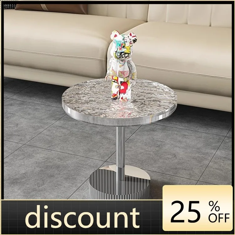 LMM Italian light luxury round coffee table small apartment living room simple sofa corner table
LMM Italian light luxury round coffee table small apartment living room simple sofa corner table