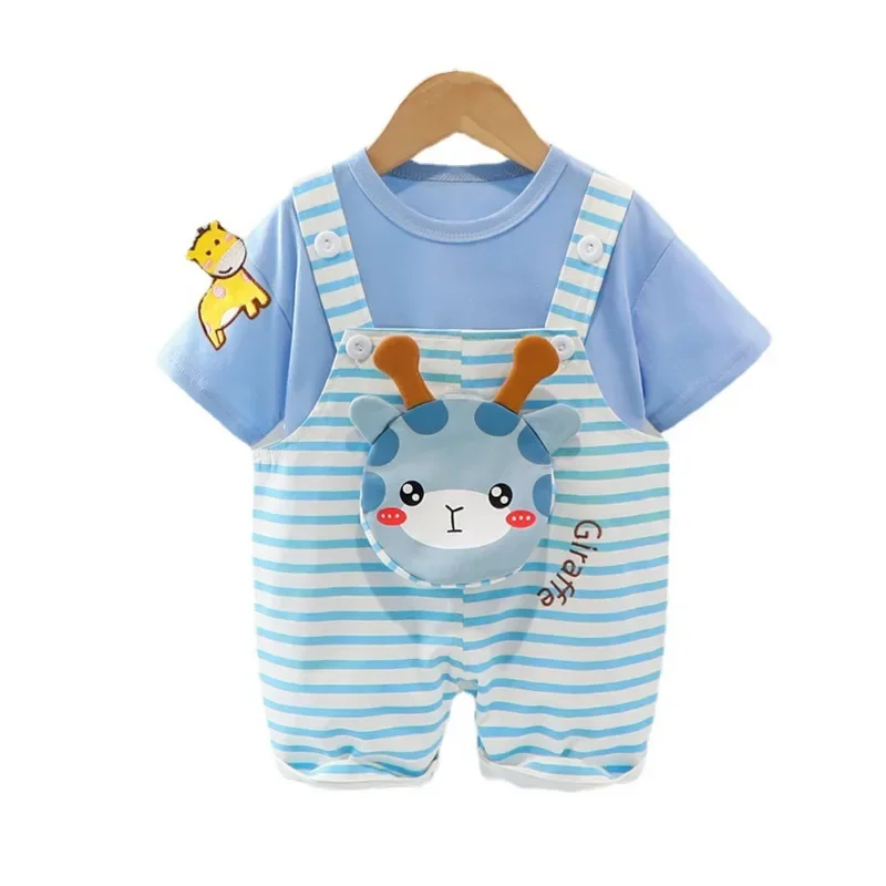 New Summer Baby Girls Clothes Suit Children Boys Short Sleeved T-Shirt Overalls 2Pcs/Set Toddler Casual Costume Kids Tracksuits
New Summer Baby Girls Clothes Suit Children Boys Short Sleeved T-Shirt Overalls 2Pcs/Set Toddler Casual Costume Kids Tracksuits