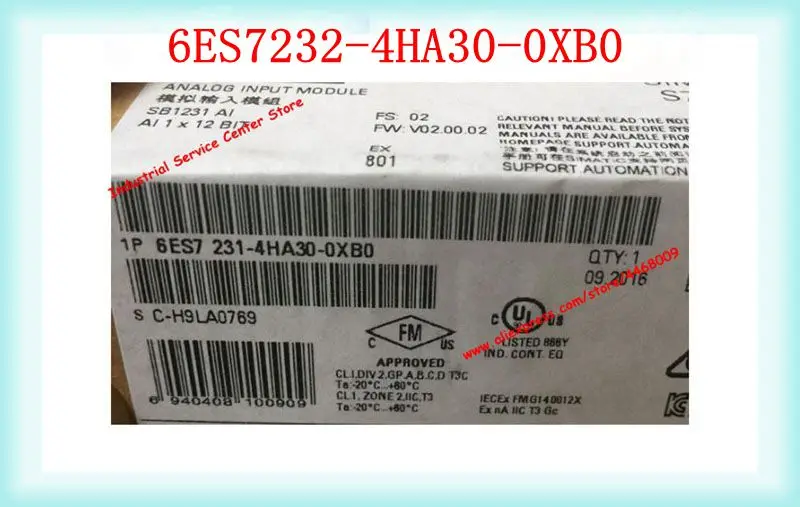 6ES7232-4HA30-0XB0 6ES7231-4HF32-0XB0 6ES7232-4HD32-0XB0 SIMATIC S7-1200 Analog Output New Original PLC In Stock
6ES7232-4HA30-0XB0 6ES7231-4HF32-0XB0 6ES7232-4HD32-0XB0 SIMATIC S7-1200 Analog Output New Original PLC In Stock