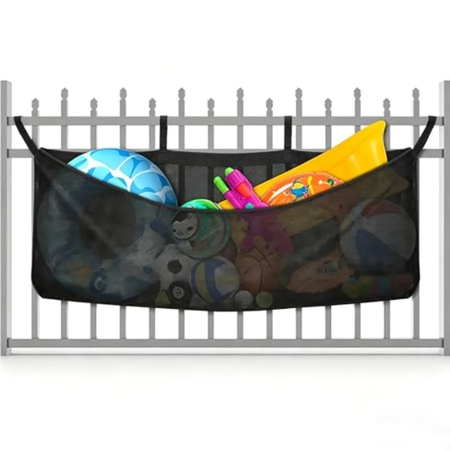Pool Float Storage Bag Extra Long 78" Foldable Hanging Organizer Mesh for Pool Side Fence Adjustable Swimming Outdoor Toy Stora
Pool Float Storage Bag Extra Long 78" Foldable Hanging Organizer Mesh for Pool Side Fence Adjustable Swimming Outdoor Toy Stora