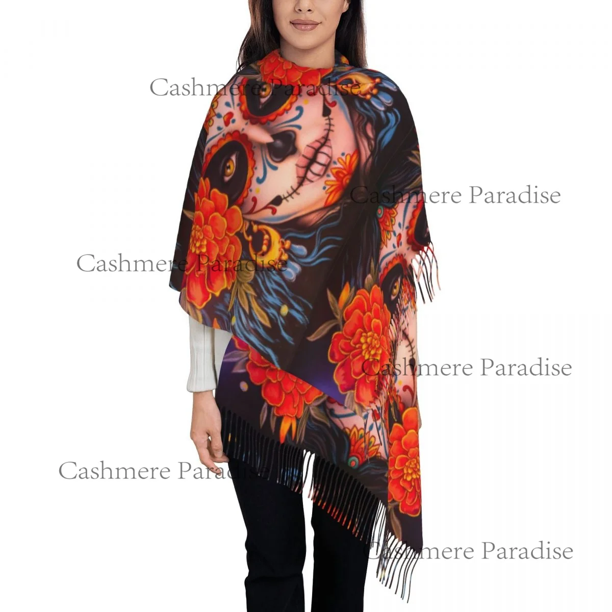 День мертвых фреска с сахарным черепом шарф для мужчин и женщин зимние теплые шарфы шаль обертка
День мертвых фреска с сахарным черепом шарф для мужчин и женщин зимние теплые шарфы шаль обертка