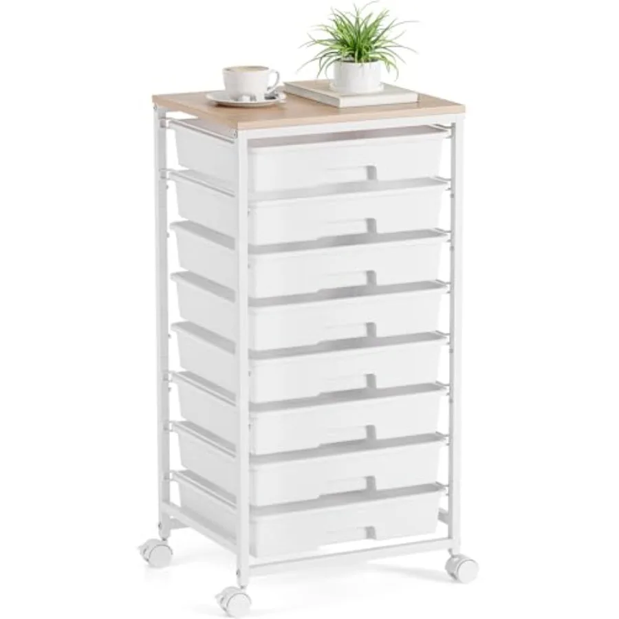 Storage Cart with 8 Drawers, Utility Cart with Drawers and Wooden Tabletop, Craft Cart, Teacher Organization for Classroom
Storage Cart with 8 Drawers, Utility Cart with Drawers and Wooden Tabletop, Craft Cart, Teacher Organization for Classroom