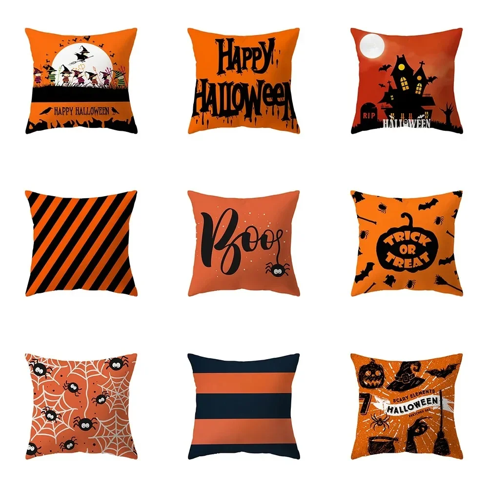 Happy Halloween Horror Pumpkin Spider Print Pattern Cushion Cover Home Living Room Sofa Decoration Square Pillow
Happy Halloween Horror Pumpkin Spider Print Pattern Cushion Cover Home Living Room Sofa Decoration Square Pillow