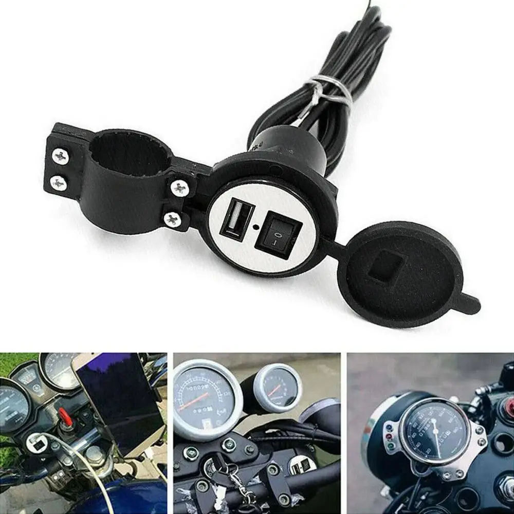 24V/12V Power Supply Socket For Phone Waterproof Motorcycle Handlebar Socket Adapter Mobile Power USB Charger
24V/12V Power Supply Socket For Phone Waterproof Motorcycle Handlebar Socket Adapter Mobile Power USB Charger