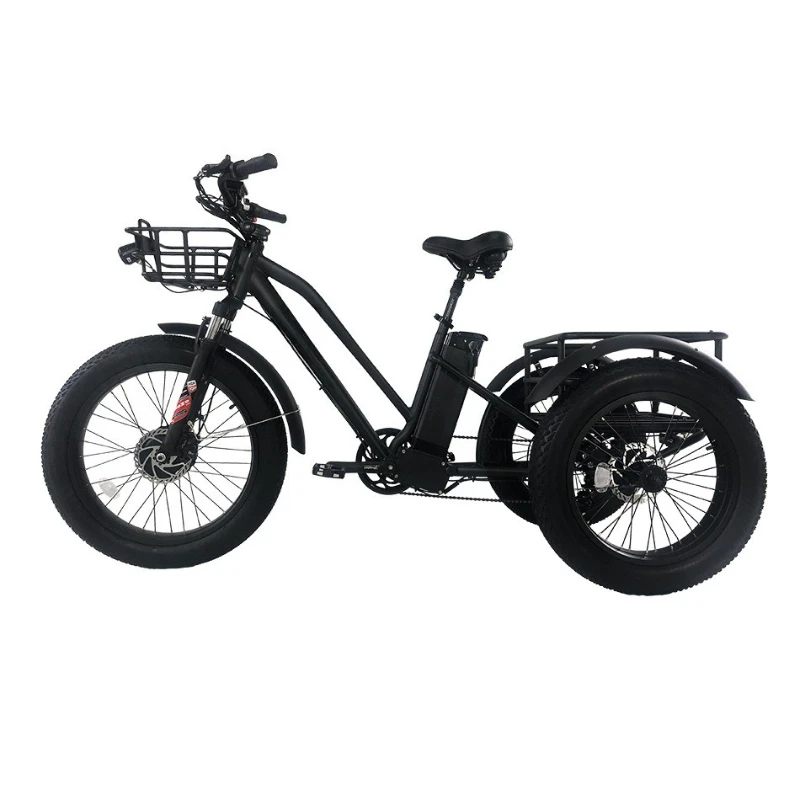 Electric tricycle for hauling goods, 24-inch thick tires, load, 500W brushless lithium battery variable speed electric vehicle
Electric tricycle for hauling goods, 24-inch thick tires, load, 500W brushless lithium battery variable speed electric vehicle