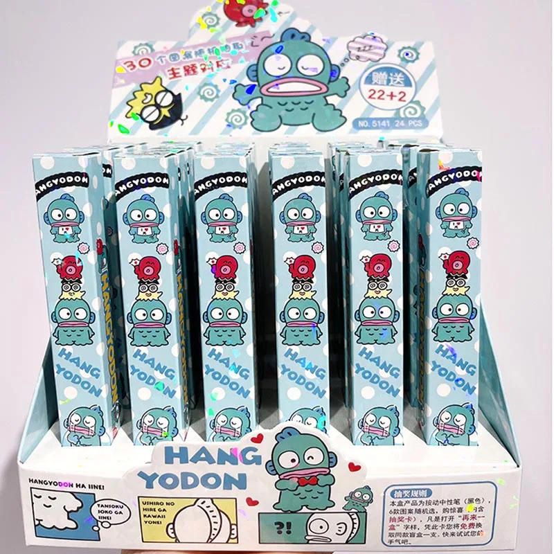 24pcs/lot Cartoon Sanrio Hangyodon Press Gel Pen Cute 0.5mm Black Ink Press Signature Pens Promotional Gift School Supplies
24pcs/lot Cartoon Sanrio Hangyodon Press Gel Pen Cute 0.5mm Black Ink Press Signature Pens Promotional Gift School Supplies