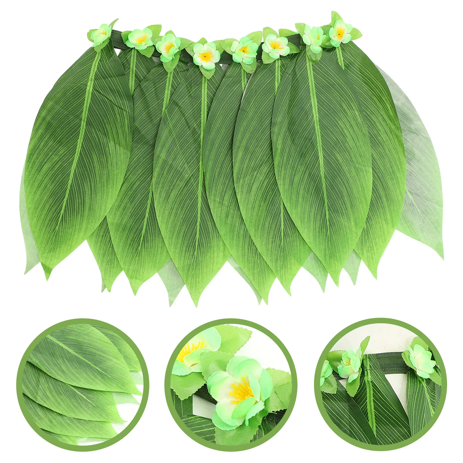 Leaf Skirt Hawaiian Dance Costume Hula Make up Party Attire Stage Decor Silk Cloth Clothing
Leaf Skirt Hawaiian Dance Costume Hula Make up Party Attire Stage Decor Silk Cloth Clothing