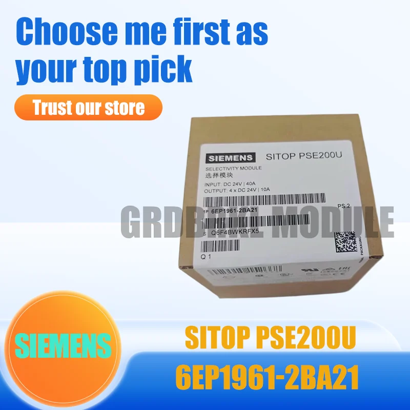New and Original SIEMENS 6EP1961-2BA21 6EP1 961-2BA21 SITOP PSE200U Selectivity Module
New and Original SIEMENS 6EP1961-2BA21 6EP1 961-2BA21 SITOP PSE200U Selectivity Module