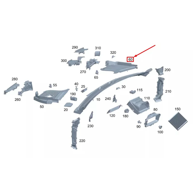 AB61-1Pair Car Front Windshield Cowl Cover 1678311300, 1678311200 For Mercedes Benz GLE350 3.5L 2021
AB61-1Pair Car Front Windshield Cowl Cover 1678311300, 1678311200 For Mercedes Benz GLE350 3.5L 2021