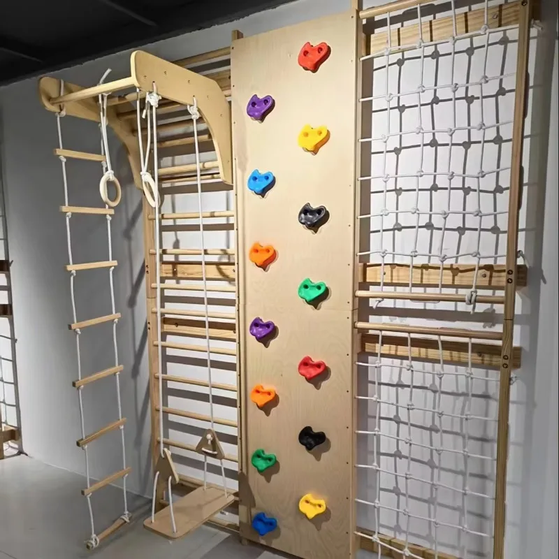 9 in 1 Indoor Climbing Frame Kids Adult Indoor Gym Wood Swedish Ladder Climbing Wall
9 in 1 Indoor Climbing Frame Kids Adult Indoor Gym Wood Swedish Ladder Climbing Wall