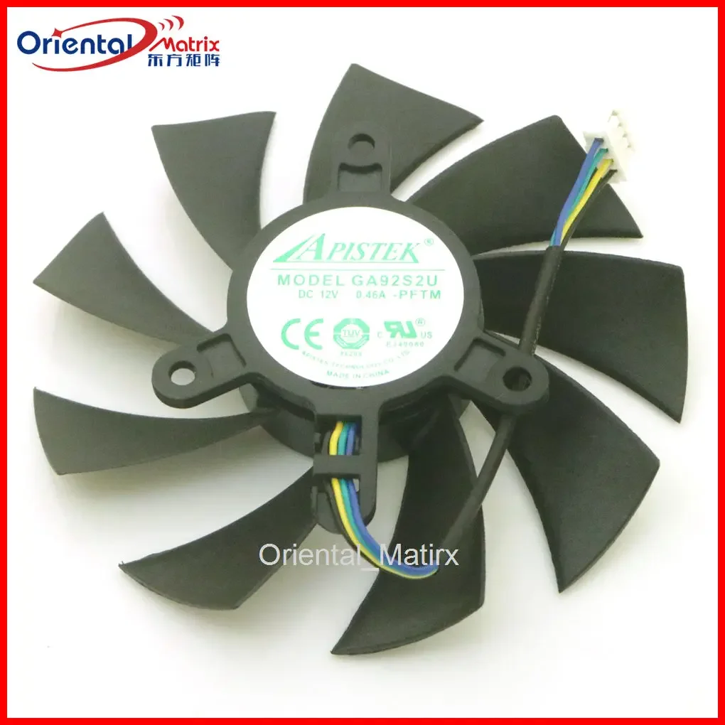 GA92S2U 12V 0.46A 88mm 4Wire 4Pin For DELL GTX1660 1660ti 1660 SUPER OEM OC Graphics Card Cooling Fan
GA92S2U 12V 0.46A 88mm 4Wire 4Pin For DELL GTX1660 1660ti 1660 SUPER OEM OC Graphics Card Cooling Fan