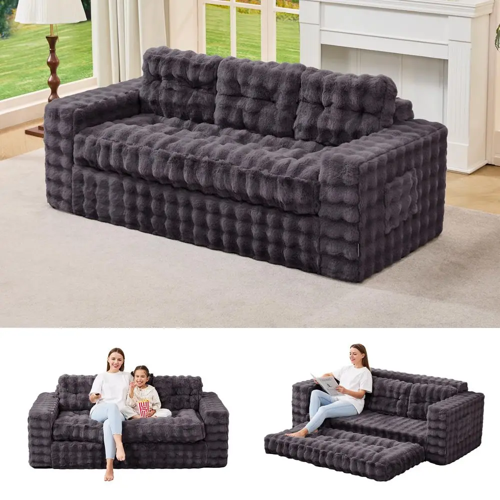3Seater Sofa Boneless Couch with Tufted Button Design 2 in 1 Comfy Cloud Couch Oversized Sofa for Living Room Bedroom Apartment
3Seater Sofa Boneless Couch with Tufted Button Design 2 in 1 Comfy Cloud Couch Oversized Sofa for Living Room Bedroom Apartment