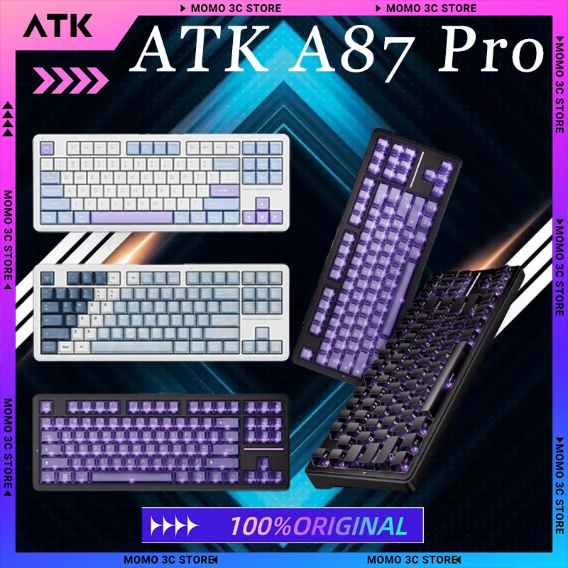 ATK A87 Pro Mechanical Keyboard Tri-mode 12000mah Long Endurance Gasket Structure Esports Hot Swap Ergonomics Gaming Keyboard
ATK A87 Pro Mechanical Keyboard Tri-mode 12000mah Long Endurance Gasket Structure Esports Hot Swap Ergonomics Gaming Keyboard