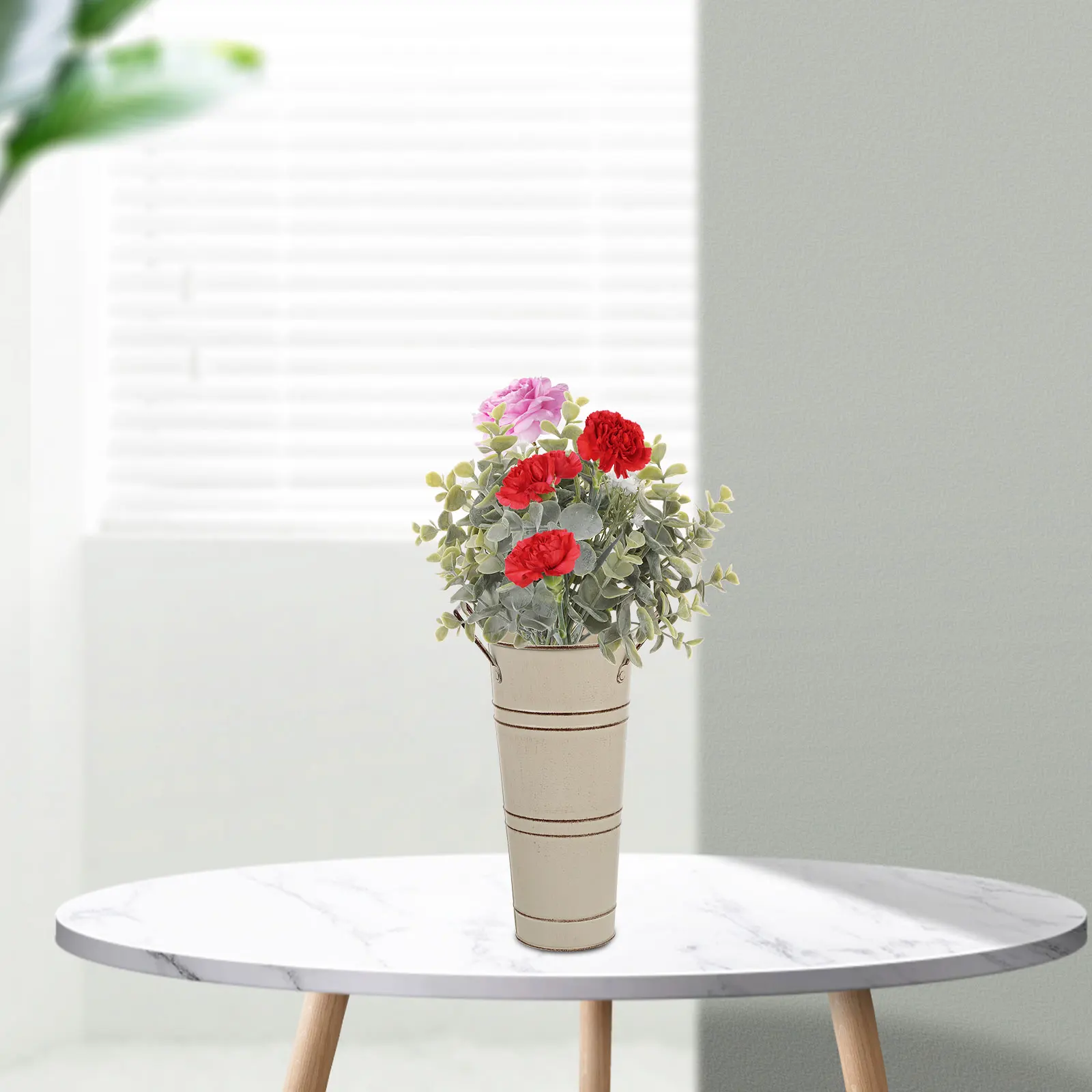 Retro Iron Flower Vase Tin Bucket for Arrangement Dried Plants Decor Metal Jugs Pot Bookcase Shelf Windowsill Farmhouse Style
Retro Iron Flower Vase Tin Bucket for Arrangement Dried Plants Decor Metal Jugs Pot Bookcase Shelf Windowsill Farmhouse Style