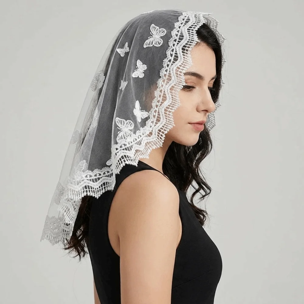 Butterfly Lace Scarf Veil Headbands Hollow Out Thin Flower Embroidery Headscarf Round Breathable Women Lace Bandana Wedding
Butterfly Lace Scarf Veil Headbands Hollow Out Thin Flower Embroidery Headscarf Round Breathable Women Lace Bandana Wedding