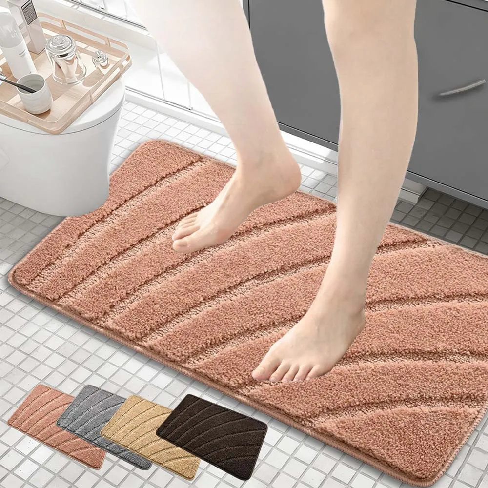 Non-Slip TPR Bottom Bathroom Absorbent Mats Fluffy Loop Rugs Soft Foot Feel for Home Bathroom Toilet Tapis De Bain Ковер Коврик
Non-Slip TPR Bottom Bathroom Absorbent Mats Fluffy Loop Rugs Soft Foot Feel for Home Bathroom Toilet Tapis De Bain Ковер Коврик