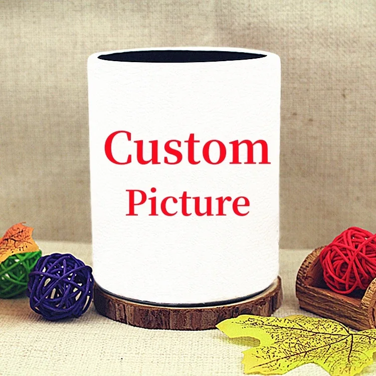 Custom Pen Holder Desk Organizers and Workspace Accessories Storage Customized Stationery PU Leather Personalized Pen Cup Holder
Custom Pen Holder Desk Organizers and Workspace Accessories Storage Customized Stationery PU Leather Personalized Pen Cup Holder