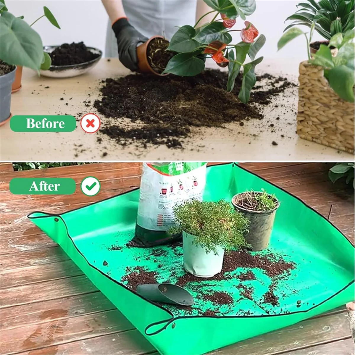 A96Q-Indoor Plant Transplant Potting Soil Mess Control Waterproof Portable Succulent Repotting Tray Gardening Gifts
A96Q-Indoor Plant Transplant Potting Soil Mess Control Waterproof Portable Succulent Repotting Tray Gardening Gifts