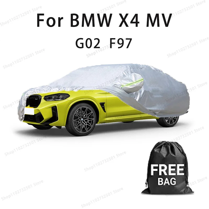 For BMW X4 M G02 F97 Car Cover Full Covers with Reflective Strip Dustproof UV Scratch-Resistant Sunscreen Protective cover
For BMW X4 M G02 F97 Car Cover Full Covers with Reflective Strip Dustproof UV Scratch-Resistant Sunscreen Protective cover