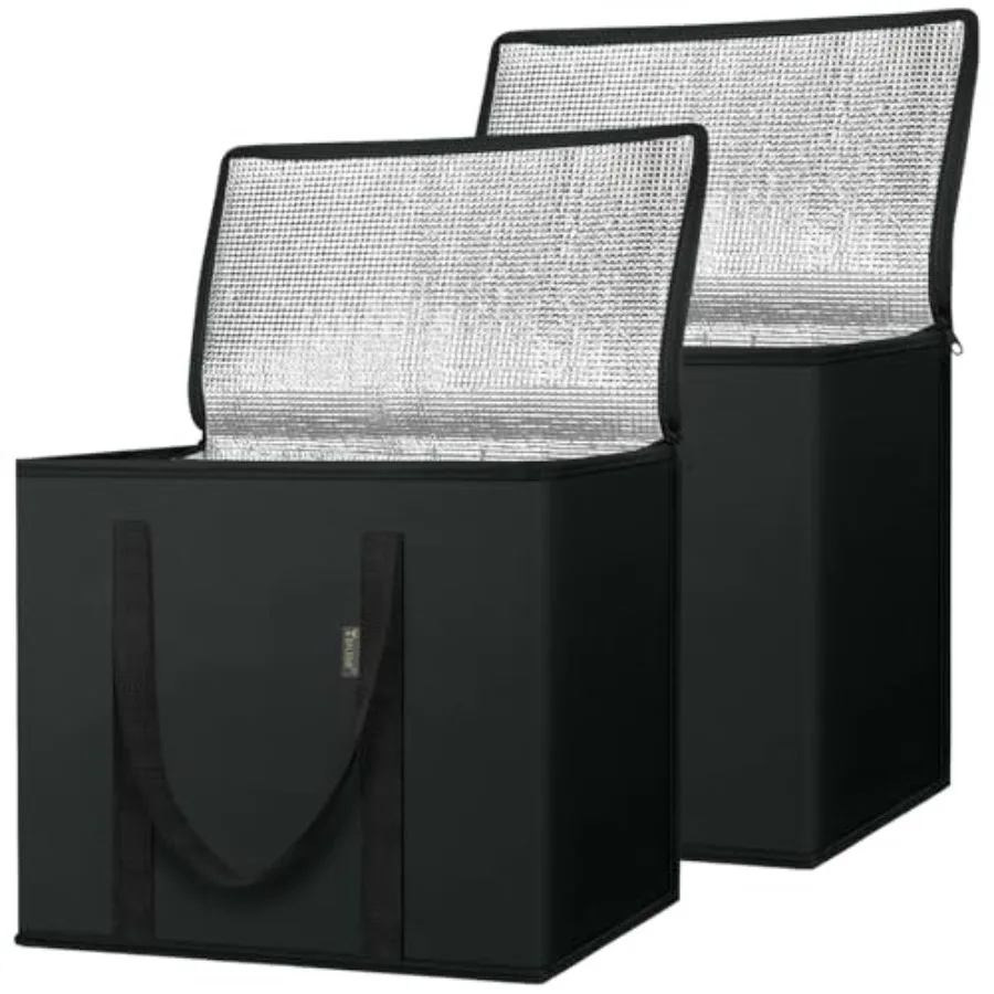 2Pk Insulated Reusable Grocery Bags, Collapsible Cooler Bag for Groceries, Heavy Duty Large Insulated Bag 16''x9''x13'', Charco
2Pk Insulated Reusable Grocery Bags, Collapsible Cooler Bag for Groceries, Heavy Duty Large Insulated Bag 16''x9''x13'', Charco