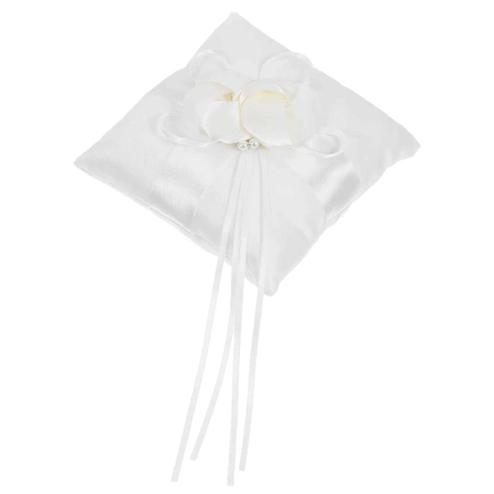 15x15cm White Wedding Pillow Pocket Satin Ribbons Faux Flower Bud Buckle Bridal Ceremony Bearer Strap Easy
15x15cm White Wedding Pillow Pocket Satin Ribbons Faux Flower Bud Buckle Bridal Ceremony Bearer Strap Easy