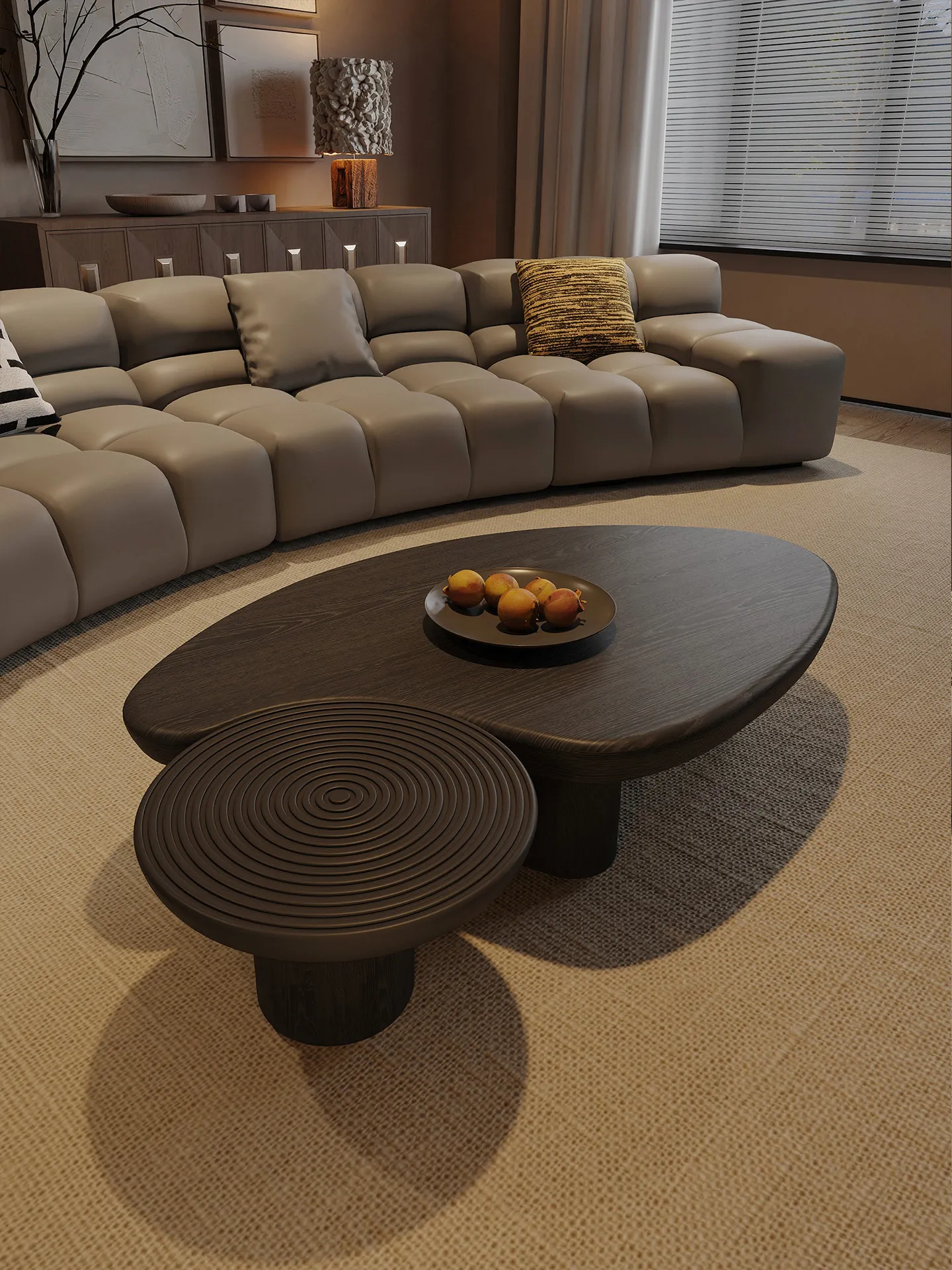 CL minimalist coffee table special-shaped black high-end low table retro style living room home Internet celebrity
CL minimalist coffee table special-shaped black high-end low table retro style living room home Internet celebrity