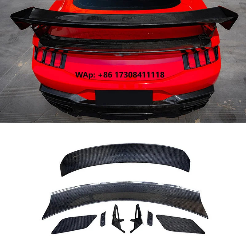 Dry Carbon Fiber Rear Trunk Wing Spoiler for Mustang Dark Horse 2024-2026 Rear Spoiler Car Accessories Good Fitment
Dry Carbon Fiber Rear Trunk Wing Spoiler for Mustang Dark Horse 2024-2026 Rear Spoiler Car Accessories Good Fitment