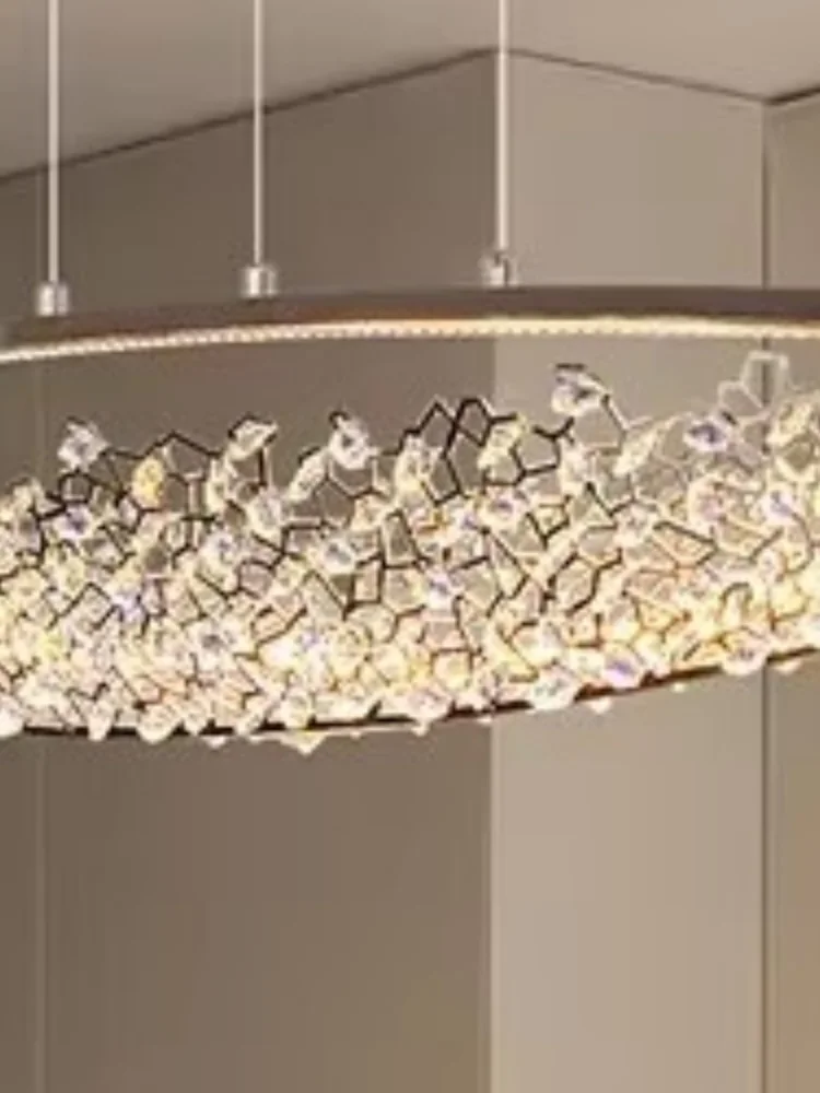 Crystal Boat Restaurant Island Terrace Pendant Led Chandelier Italian Light Luxury Premium Villa Dining Room Luminaire
Crystal Boat Restaurant Island Terrace Pendant Led Chandelier Italian Light Luxury Premium Villa Dining Room Luminaire