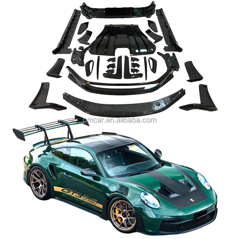 Car Parts for Porsche 911 992 GT3RS OEM Style Dry Carbon Fiber Front Bumper Lip Hood Side Skirts Vents Diffuser Spoiler Body Kit
Car Parts for Porsche 911 992 GT3RS OEM Style Dry Carbon Fiber Front Bumper Lip Hood Side Skirts Vents Diffuser Spoiler Body Kit