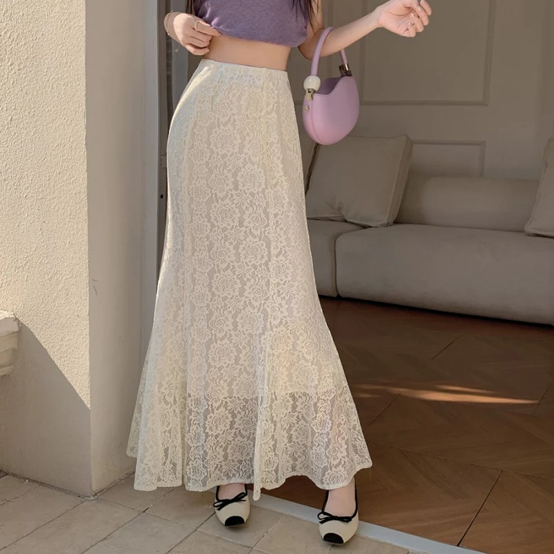 Harajuku Lace Mermaid Skirts Women Summer Fashion High Waist Elegant Long Skirt Jupe Femme
Harajuku Lace Mermaid Skirts Women Summer Fashion High Waist Elegant Long Skirt Jupe Femme