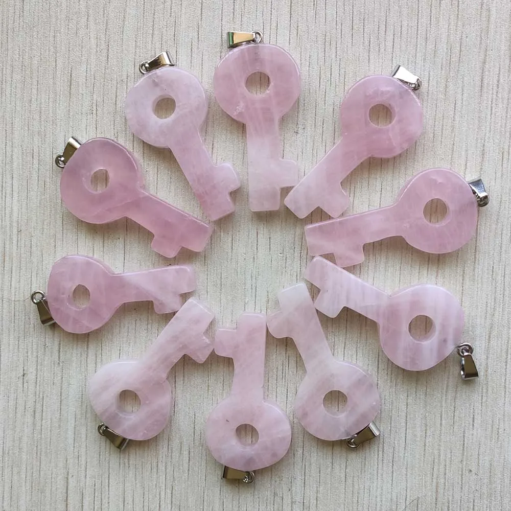 natural rose quartz stone Good quality pink key shape pendants for jewelry making necklaces 10pcs/lot Wholesale free shipping
natural rose quartz stone Good quality pink key shape pendants for jewelry making necklaces 10pcs/lot Wholesale free shipping
