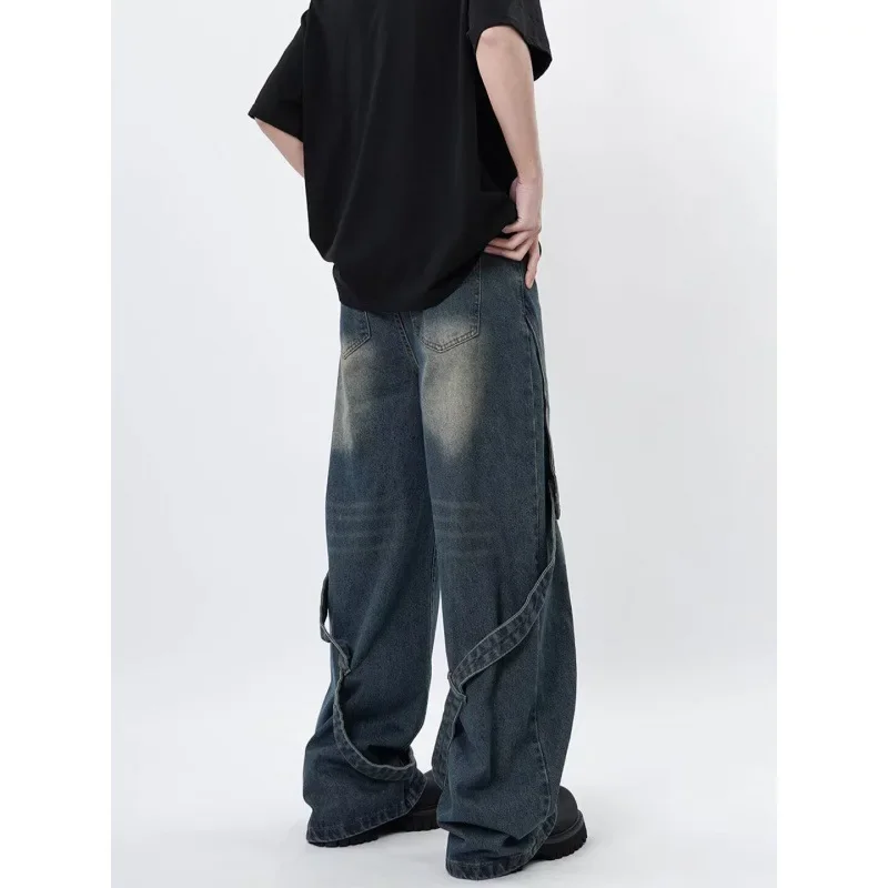 Американские винтажные мужские джинсы High Street, модные свободные прямые джинсы в стиле хип-хоп, мужские повседневные широкие брюки Y2k, уличная одежда
Американские винтажные мужские джинсы High Street, модные свободные прямые джинсы в стиле хип-хоп, мужские повседневные широкие брюки Y2k, уличная одежда