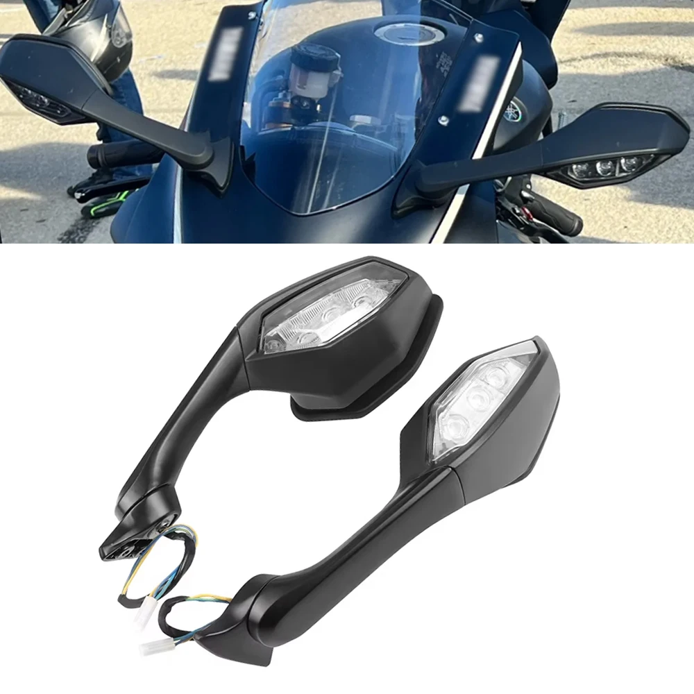 For Yamaha YZF R6 YZFR6 2017-2022 YZF R1 YZFR1 YZF-R1 2015-2024 Rearview Mirrors Motorcycle Rear View Mirror Turn Signal Light
For Yamaha YZF R6 YZFR6 2017-2022 YZF R1 YZFR1 YZF-R1 2015-2024 Rearview Mirrors Motorcycle Rear View Mirror Turn Signal Light