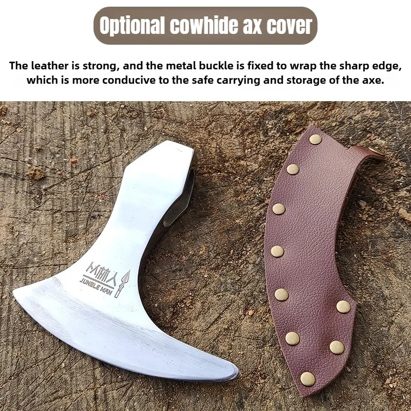 Outdoors Axe Head Stainless Steel Forged Viking Ax Self-defense Multifunctional Axe Head To Cut Firewood Camping Supplies
Outdoors Axe Head Stainless Steel Forged Viking Ax Self-defense Multifunctional Axe Head To Cut Firewood Camping Supplies