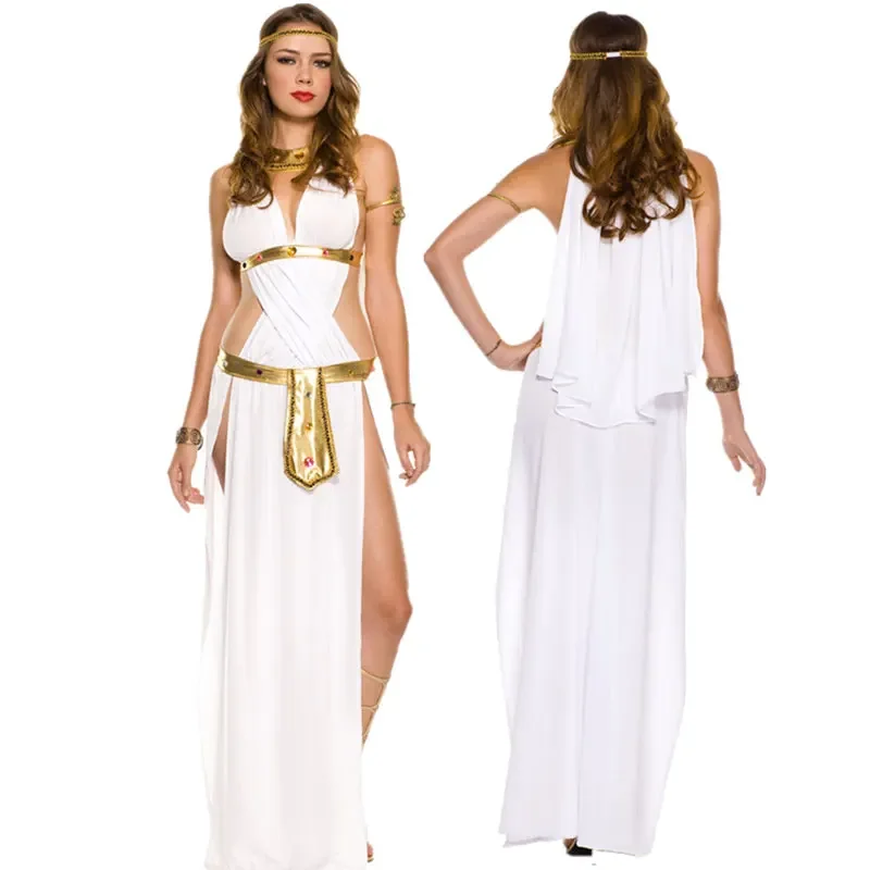White Sexy Egyptian Queen Costume Women Halloween Cosplay Greek Goddess Costumes For Masquerade Party Fancy Dress
White Sexy Egyptian Queen Costume Women Halloween Cosplay Greek Goddess Costumes For Masquerade Party Fancy Dress