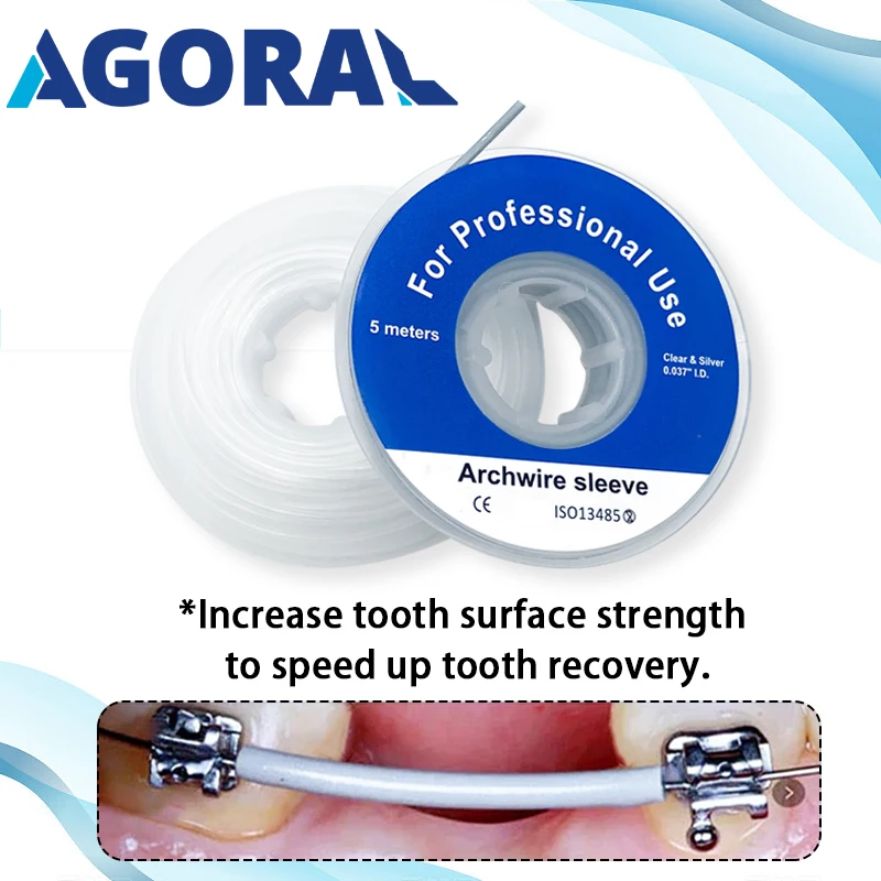 5m/Roll Dental Orthodontic Arch Wire Sleeve Elastic Protect Tube Dentistry Material for Arch wire Fixing
5m/Roll Dental Orthodontic Arch Wire Sleeve Elastic Protect Tube Dentistry Material for Arch wire Fixing