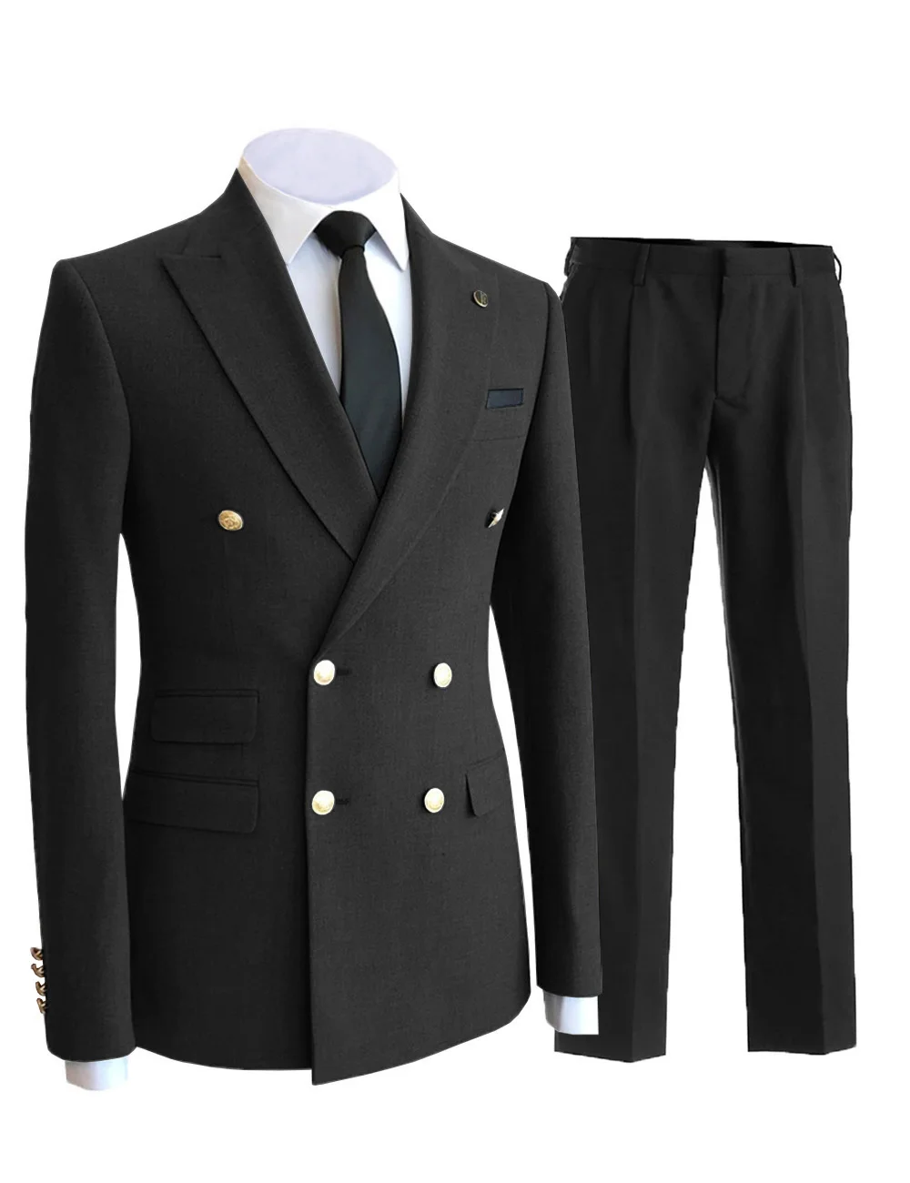 Men's 2 Piece Business Suit Double Breasted Peak Lapel Multi Pocket Formal Suit For Wedding (Blazer+Pants)
Men's 2 Piece Business Suit Double Breasted Peak Lapel Multi Pocket Formal Suit For Wedding (Blazer+Pants)