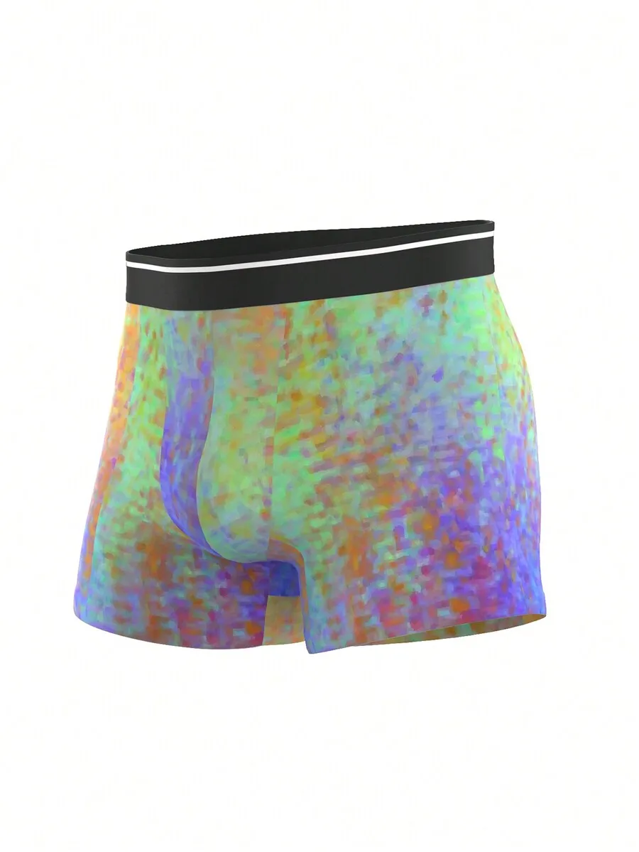 Men Colorful Print Boxer Briefs Four Pack Daily Comfort Underwear
Men Colorful Print Boxer Briefs Four Pack Daily Comfort Underwear