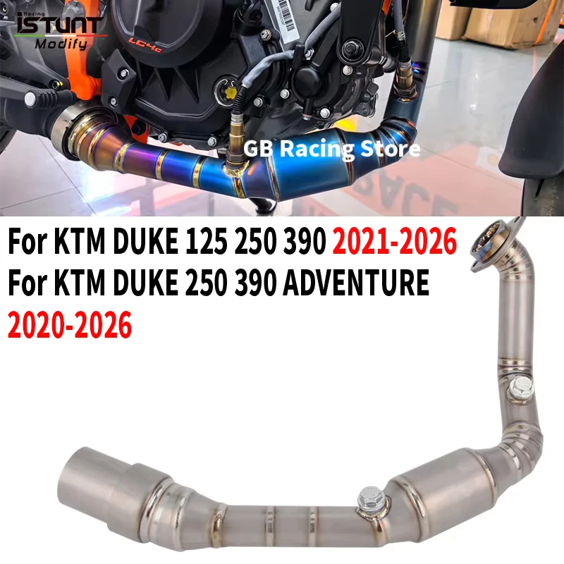 Для KTM DUKE 125 250 390 ADV Adventurer 2020-2026 выхлопная система мотоцикла Espace Moto из титанового сплава, передняя средняя соединительная труба
Для KTM DUKE 125 250 390 ADV Adventurer 2020-2026 выхлопная система мотоцикла Espace Moto из титанового сплава, передняя средняя соединительная труба