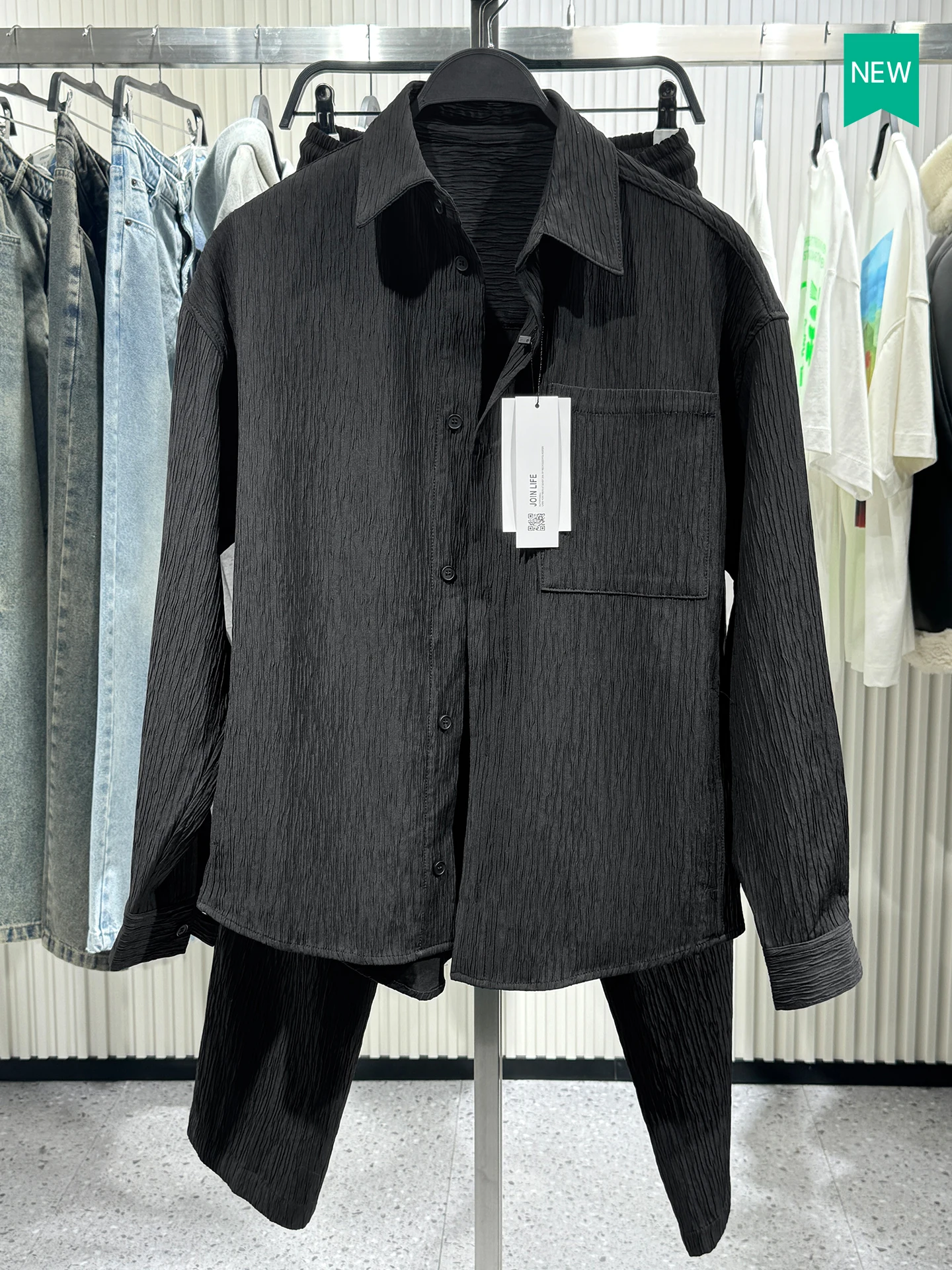 Loose Fit Long Sve irt Coat for Men Casual Sle Polyester Fiber Resistant to Fading And Sinkage Spring New Arrival
Loose Fit Long Sve irt Coat for Men Casual Sle Polyester Fiber Resistant to Fading And Sinkage Spring New Arrival