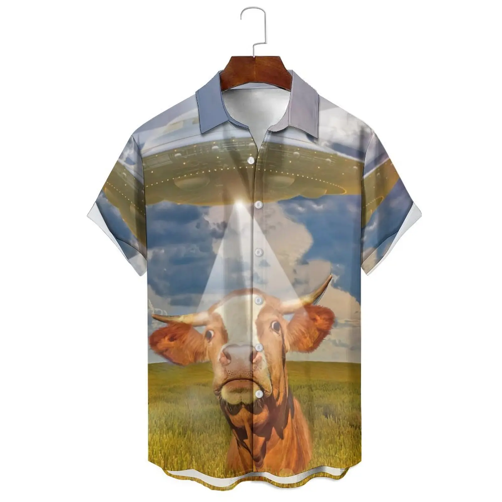 Summer Men's/Women's Fashion Cartoon Simulation Animal Print Illustration Loose Casual Breathable Short Sleeve Shirt
Summer Men's/Women's Fashion Cartoon Simulation Animal Print Illustration Loose Casual Breathable Short Sleeve Shirt