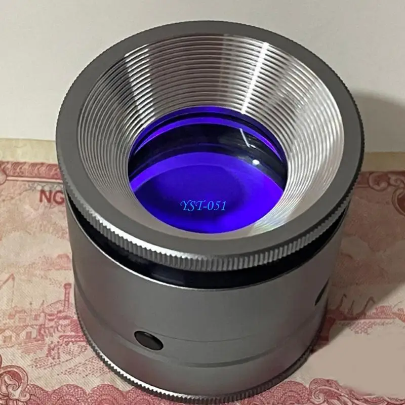 E15A 10X Glass Lens Handheld Rechargeable Eye Loupe Magnifier with Scale LED Light for Jewelry Stamp Inspection
E15A 10X Glass Lens Handheld Rechargeable Eye Loupe Magnifier with Scale LED Light for Jewelry Stamp Inspection